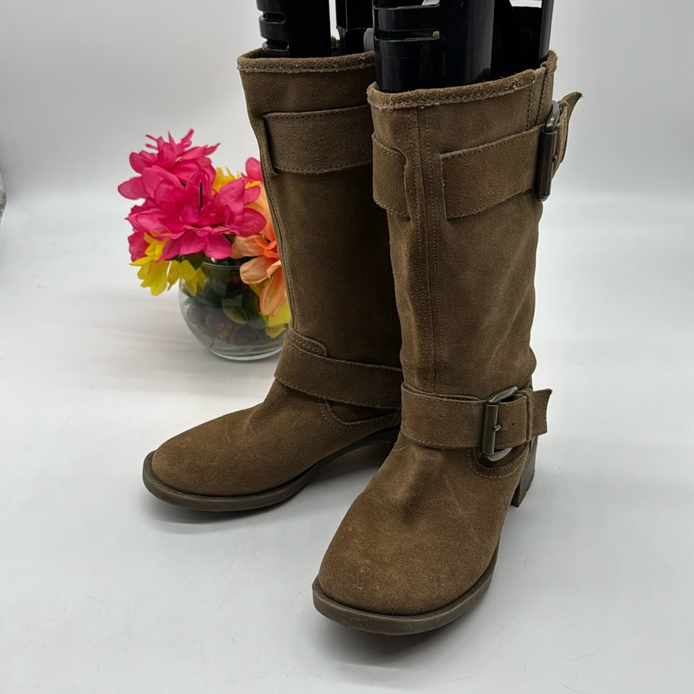 Jessica Simpson Tan Leather Tall Boots Size 6 TB7168